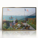 Garden at Sainte-Adresse by Monet: Coastal Impressionist Wall Art Print