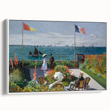 Garden at Sainte-Adresse by Monet: Coastal Impressionist Wall Art Print