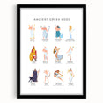 Ancient Greek Gods Educational Wall Art - Kids' Learning Poster