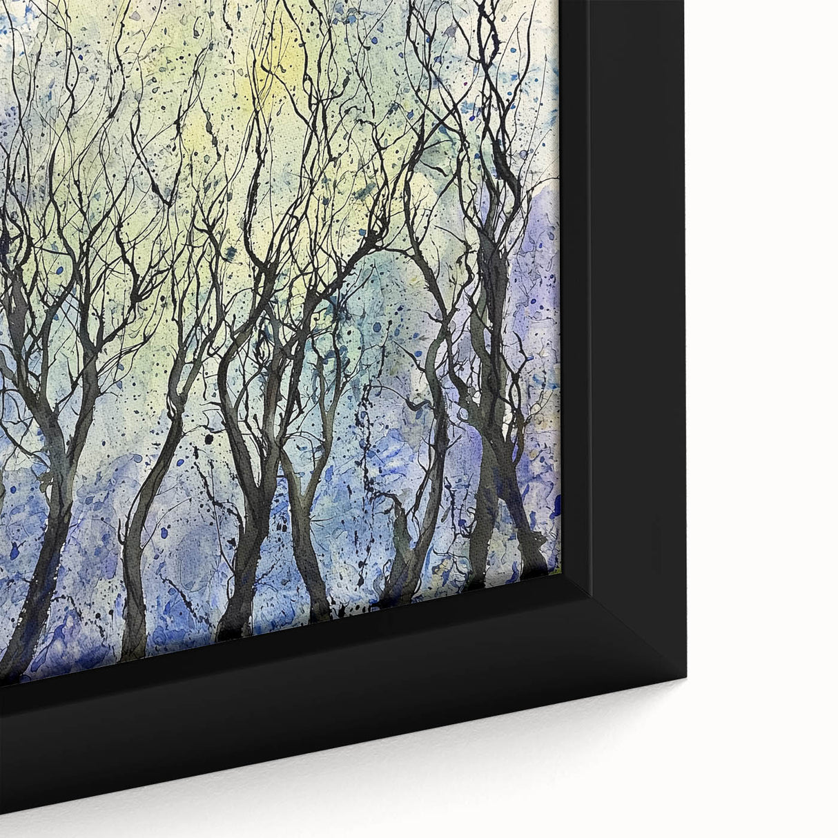 Serene Abstract Tree Art – Contemporary Dining Room Canvas