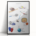 Sports Educational Wall Art - Kids' Learning Poster