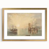 Romanticism Art - Sunrise at Margate - Classic Coastal Romantic Print
