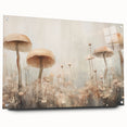 Abstract floral wall art design displayed in a side view, showcasing vibrant colors and acrylic glass finish. The artwork is held with decorative pins, enhancing its modern aesthetic appeal. Perfect for contemporary interior decor, this piece adds a touch of elegance and creativity to any space.