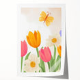 Floral Butterfly Nursery Art for Kids – Children's Wall Decor