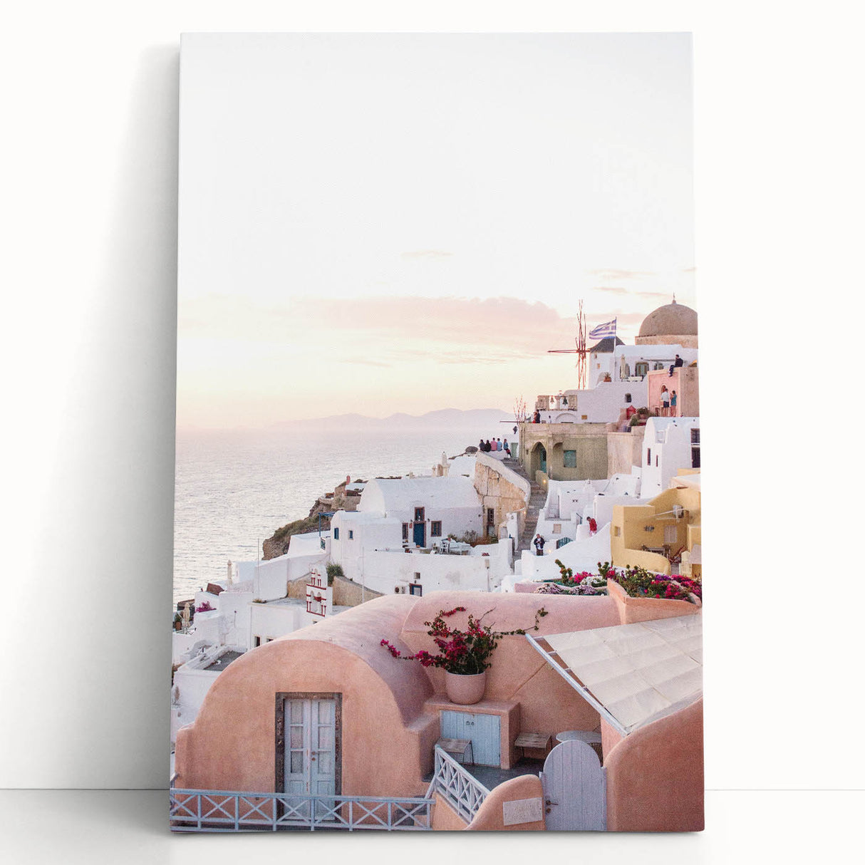 Large black and white abstract canvas depicting summer season, ideal for kitchen wall art or bedroom ambiance.