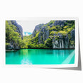 Stunning rolled print of a dramatic cliff landscape, showcasing vibrant colors and intricate details, ideal for home decor or art enthusiasts, packaged securely in a cardboard tube.