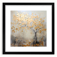 Framed abstract floral wall art featuring vibrant colors and intricate designs, displayed in a sleek black frame with a white mat, ideal for modern home decor.