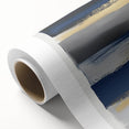 Contemporary Abstract Canvas – Blue, Gold, and Gray Balance