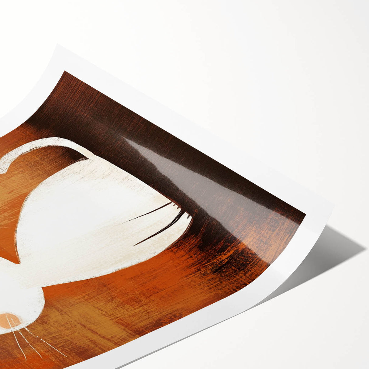 Playroom Wall Art – Cute Cat Illustration for Children's Wall Decor