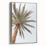 Landscape art painting of summer season on framed canvas with silver side, featuring vibrant green and blue tones.