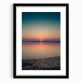 Abstract landscape wall art framed in black with a white mat, showcasing vibrant colors and intricate patterns, perfect for modern home decor and artistic spaces.