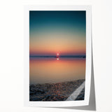 Abstract landscape wall art print showcasing vibrant colors and dynamic shapes, ideal for modern home decor. Rolled and ready for framing, it adds a unique touch to any space.