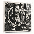 Franz Marc's Lizards (1912) - Bold Black & White Expressionist Art