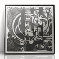 Franz Marc's Lizards (1912) - Bold Black & White Expressionist Art