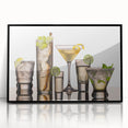 Large abstract wall art featuring swirling black and white patterns on acrylic, framed in black.