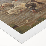 Geese on Saltholm by Philipsen: Rustic Impressionist Wildlife Wall Art