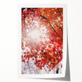 Extra large rolled print featuring a vibrant fall-themed floral art, ideal for art wall dining room decor.