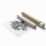 Romanticism Art - Artichoke Study - Classic Botanical Romantic Print