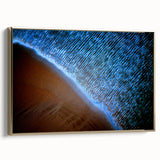 Framed abstract landscapes wall art featuring vibrant gold accents, displayed in an elegant setting, perfect for modern home decor, enhancing any interior design.