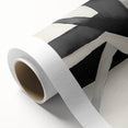 Minimalist Abstract Wall Art – Black and White Grid Geometry