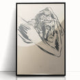 Lost in Thought - Minimalist Expressionist Sketch Wall Art
