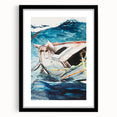Realism Art Prints - Study of The Gulf Stream by Winslow Homer Canvas Art