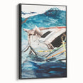 Realism Art Prints - Study of The Gulf Stream by Winslow Homer Canvas Art