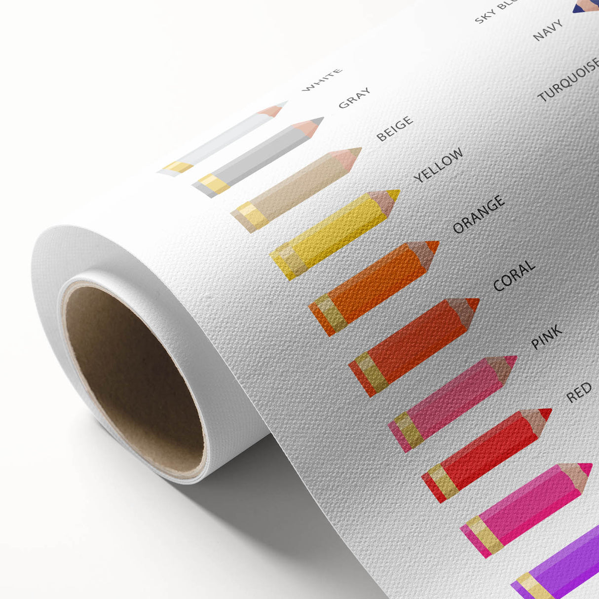 Colors Educational Wall Art - Kids' Learning Poster