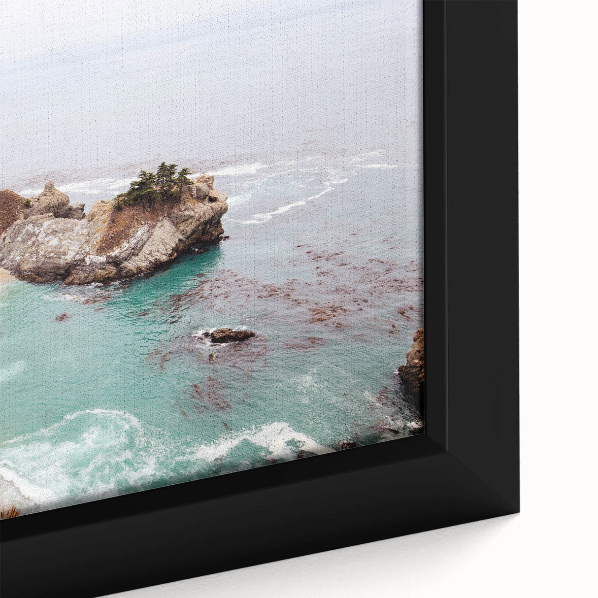 Extra large black wall art featuring a colorful, textured abstract design on framed canvas, ideal for living room decor.