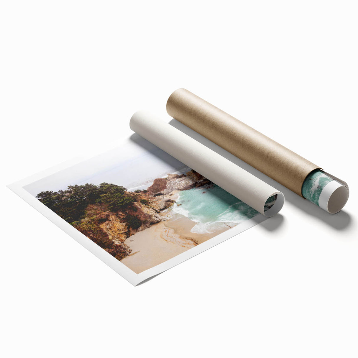 Extra large rolled canvas featuring a vibrant floral design in bright summer colors, ideal for classy bathroom wall art.