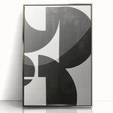 Black & White Wall Art – Modern Geometric Dining Room Print