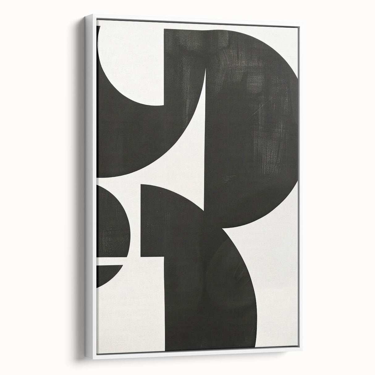Black & White Wall Art – Modern Geometric Dining Room Print