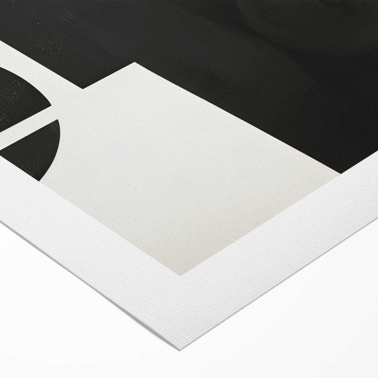 Black & White Wall Art – Modern Geometric Dining Room Print