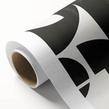 Black & White Wall Art – Modern Geometric Dining Room Print