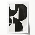 Black & White Wall Art – Modern Geometric Dining Room Print