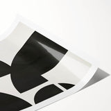 Black & White Wall Art – Modern Geometric Dining Room Print