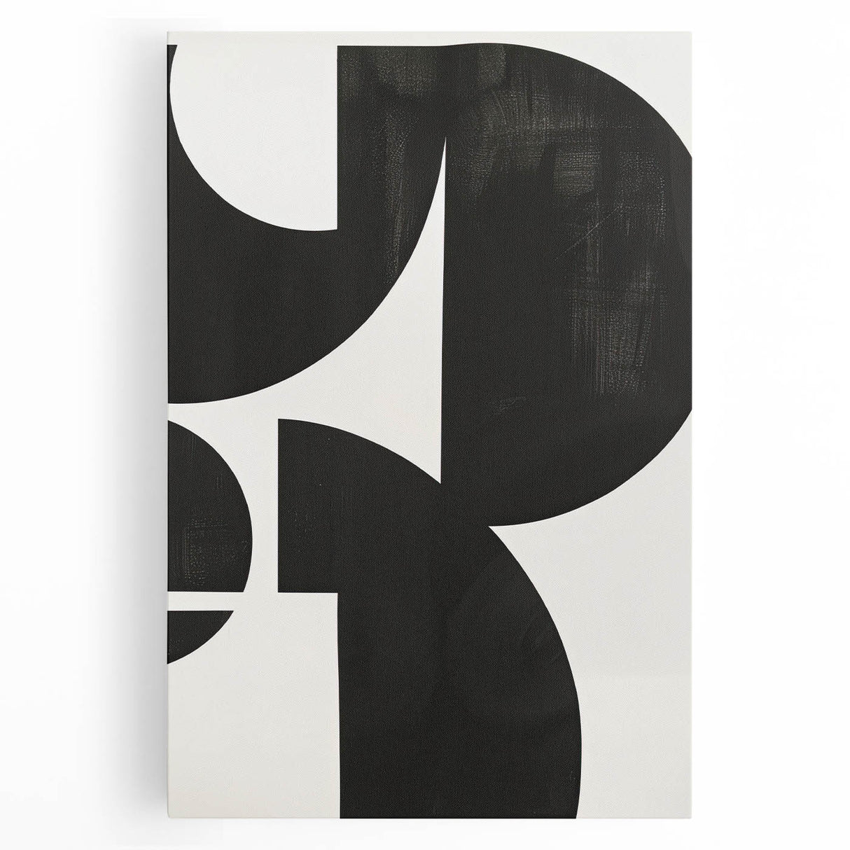 Black & White Wall Art – Modern Geometric Dining Room Print