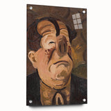 Expressive Clown Portrait - Modern Wall Art with Bold, Emotional Style