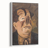Expressive Clown Portrait - Modern Wall Art with Bold, Emotional Style