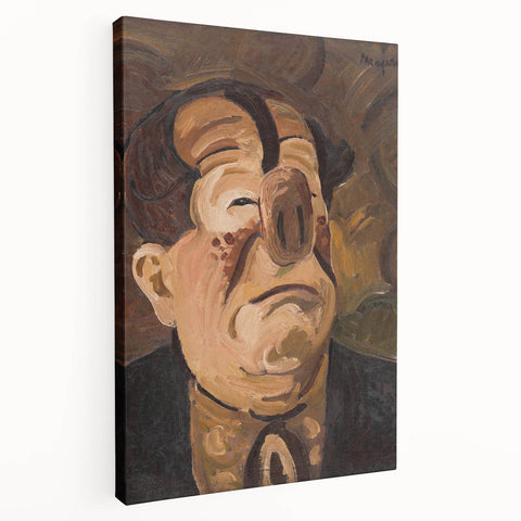 Expressive Clown Portrait - Modern Wall Art with Bold, Emotional Style