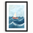 Sailboat Nursery Wall Art - Baby Room & Kids Room Decor