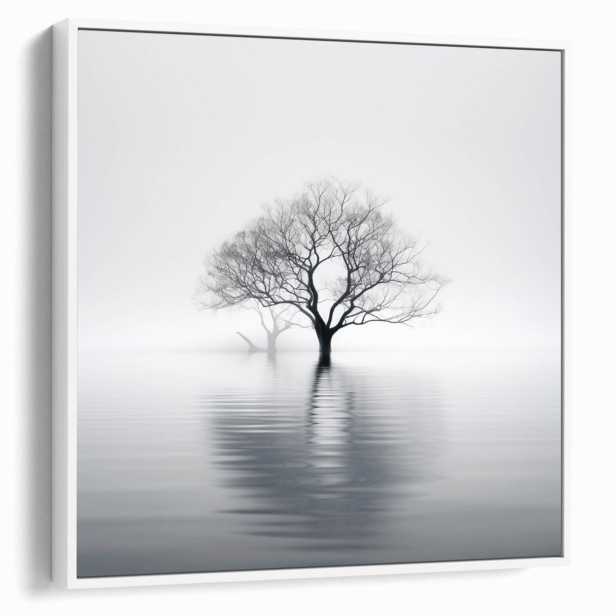 Framed canvas wall art displaying a vibrant abstract floral design in soft pastel colors, showcased in a stylish white frame, enhancing modern decor aesthetics.