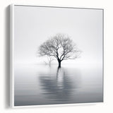 Framed canvas wall art displaying a vibrant abstract floral design in soft pastel colors, showcased in a stylish white frame, enhancing modern decor aesthetics.