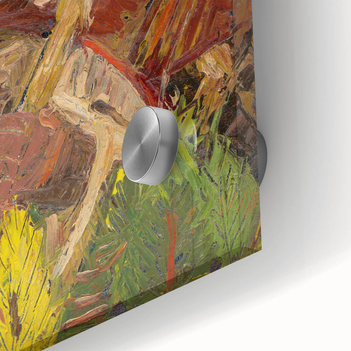 Vibrant Expressionist Lumberjack - Bold Nature-Inspired Wall Art