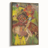 Vibrant Expressionist Lumberjack - Bold Nature-Inspired Wall Art