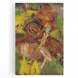 Vibrant Expressionist Lumberjack - Bold Nature-Inspired Wall Art