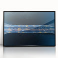 Framed acrylic artwork showcasing a stunning landscape of a bridge with a black frame, ideal for modern home decor. Perfect for adding elegance to any living space.