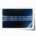 Stunning rolled print of a landscape bridge, showcasing vibrant colors and intricate details, elegantly packaged in a protective cardboard tube for safe delivery. Perfect for home decor enthusiasts seeking unique artwork.