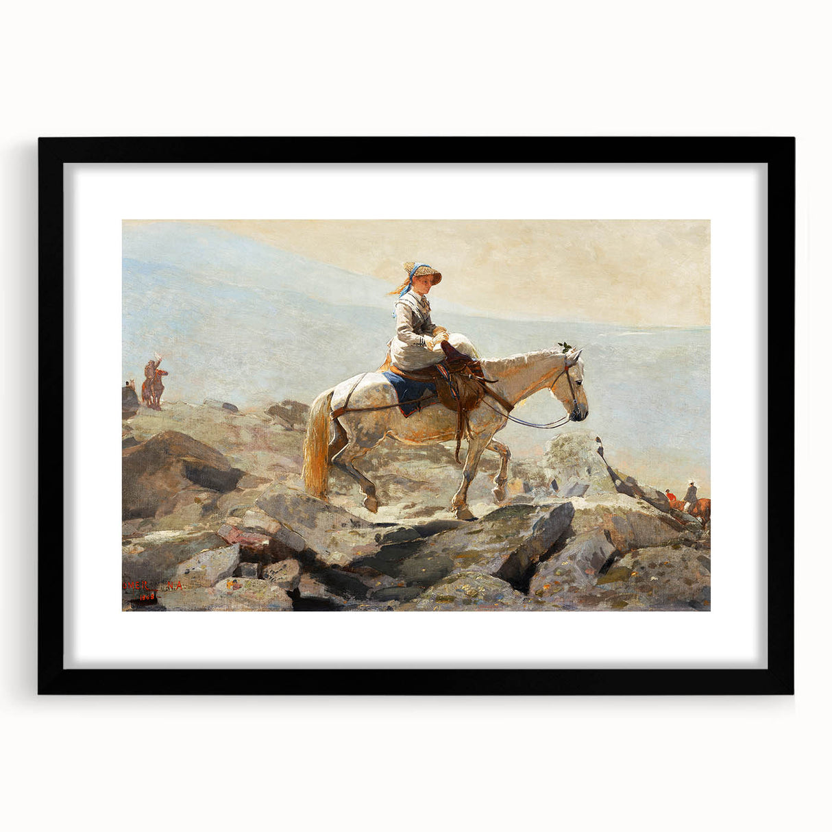 Realism Art Prints - The Bridle Path by Winslow Homer Mountain Scene Canvas