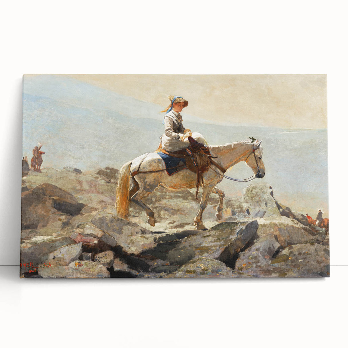 Realism Art Prints - The Bridle Path by Winslow Homer Mountain Scene Canvas